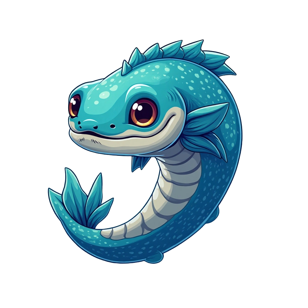 Blue Aquatic Dragon